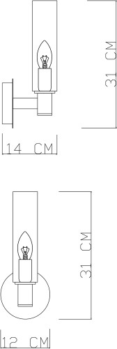 Бра Divinare 2654/17 AP-1