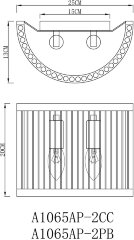 Бра Arte Lamp A1065AP-2PB