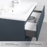 Комплект тумба Итана Kate 80 (987х438х640) подвесная, с раковиной Milena 80, антрацит (CS00090007)