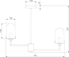 Потолочная люстра Eurosvet 60156/8 хром