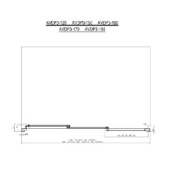 Шторка для ванны раздвижная Ravak 80х137 цвет профиля белый (40VY0102ZG)