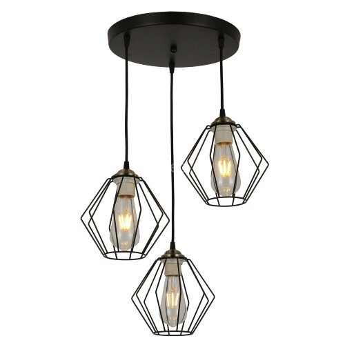 Подвесной светильник Imex MD.3099-3-P BK+AB