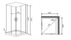 Timo Premium NURA душевая кабина (100*100*220), шт