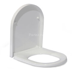 В2380Sа сиденье для унитаза дюропласт с микролифтом, белое MELANA