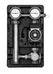 Насосная группа Meibes ME 45190 1&quot; с термостатом для теплого пола, с насосом Grundfos UPS 25-60