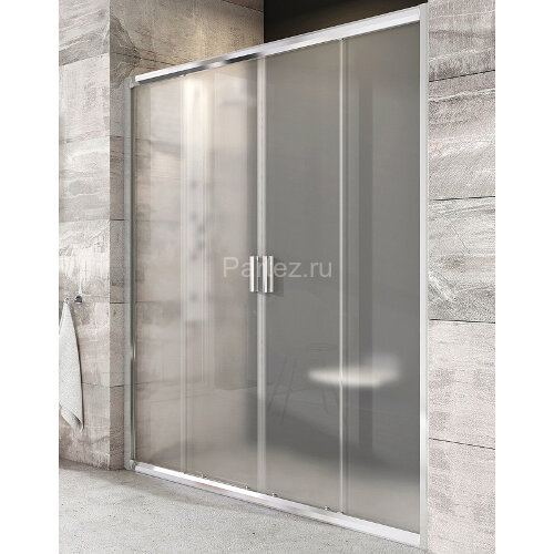Душевая дверь Ravak раздвижная 150х190, толщина полотна 6мм универсальная, цвет профиля хром