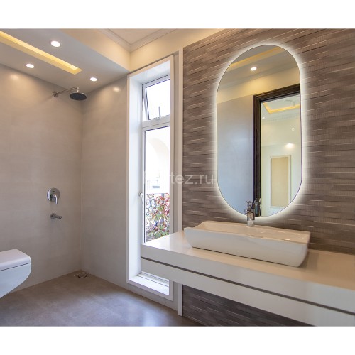 Зеркало AZARIO Viva - GOLD 550х1050 сенсорный выключатель с функцией диммера (LED-00002690)