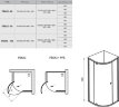 Душевой уголок Ravak Pivot PSKK3-100, профиль хром, стекло прозрачное