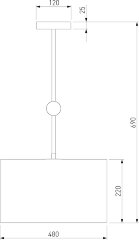 Потолочная люстра Eurosvet 60174/5 латунь