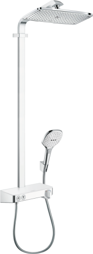 27287400 Raindance Select E 360 1jet ST Showerpipe EcoSmart (хром/белый)