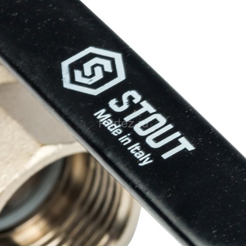 Кран шаровой полнопроходной ВР/НР рычаг 3/4" Stout