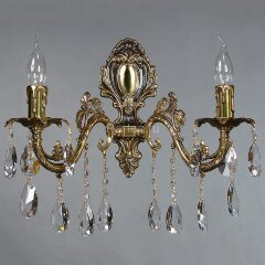 Бра Ambiente 2118/2 PB Leaf crystal