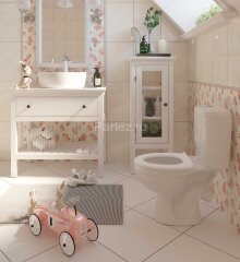 Унитаз-компакт КЕРАМИН Литл Alcadrain 300х580х710 мягкое сиденье, белый (CS00077200)