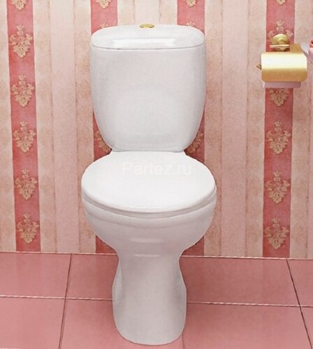 Унитаз-компакт Santeri Виктория напольный, с бачком, с сиденьем (1.P301.6.S00.00B.F)