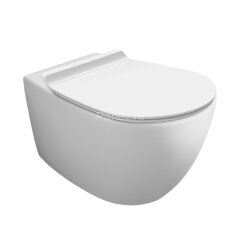 Унитаз подвесной Simas Vignoni &quot;Rimless&quot; 365х560х340 безободковый, с креплением F85, белый (VI18bi)