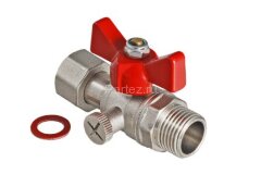 Кран шаровой для подключения манометра 1/2&quot;х1/4&quot; н-в баб. VALTEC