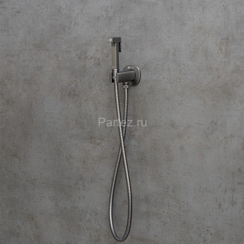 Смеситель Lemark Solo LM7172GM с гигиеническим душем, встраиваемый