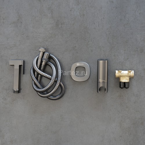 Смеситель Lemark Solo LM7172GM с гигиеническим душем, встраиваемый