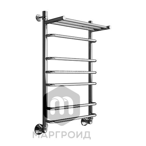 Полотенцесушитель водяной Маргроид Лесенка "Вид 9" с полкой 80х50 (комплект), хром