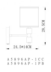 Бра Arte Lamp A5896AP-1CC