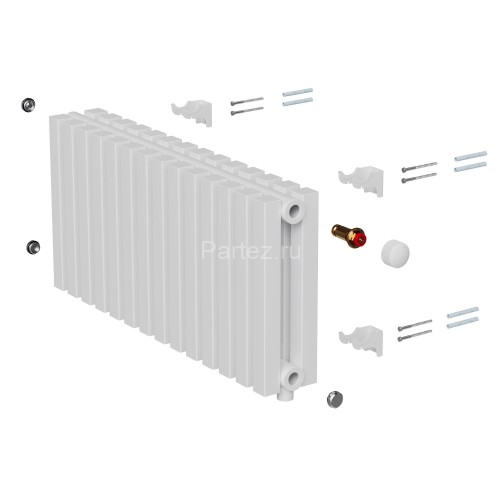 Дизайн-радиатор Royal Thermo Shift Q30 VC2030 - 20 секц. RAL9016