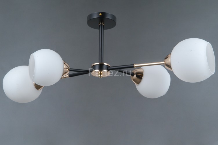 Потолочная люстра ILLUMICO IL0715-4CSQ-24 BK GD LIBRA