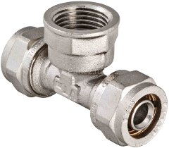 Тройник обжимной с внутренней резьбой 32х1"х32 VALTEC