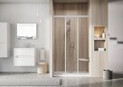 Душевая дверь Ravak Supernova раздвижная 131х188, толщина полотна 3мм универсальная, цвет профиля белый