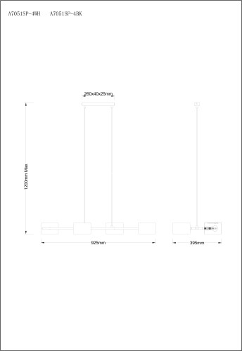 Потолочная люстра Arte Lamp A7051SP-4WH