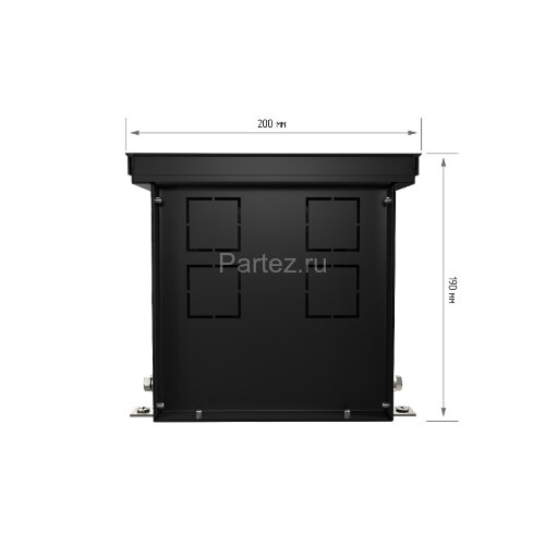 Конвектор внутрипольный Royal Thermo ATRIUM-190/200/1000-DG-U-BL