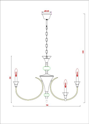 Подвесная люстра Arte Lamp A4094LM-12WH