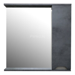 Зеркало-шкаф Loranto Florena 70 700х135х600 правый, темный бетон (CS00090037)