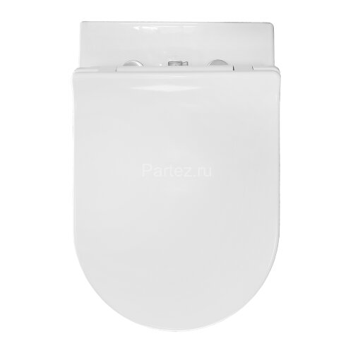 Унитаз подвесной Creo Ceramique RENNES 550х365х370, безободковый с тонким сидением микролифт (RE1100