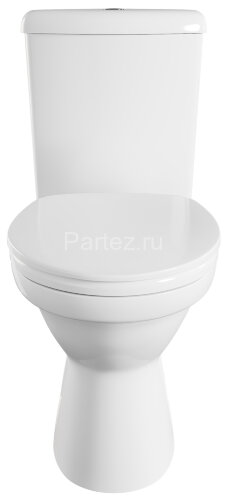 Унитаз-компакт угловой Norm Wenkel 360х770х805, сиденье термопласт с микролифтом, белый (9854B099-72