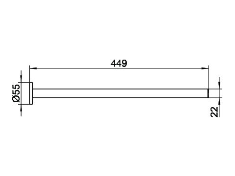 Держатель для полотенца Keuco Plan, хром (14920010000)
