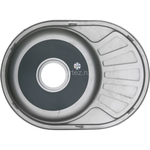 Мойка 6044 U MELANA 0,8/180 врезная овальная с сифоном (238 ta *10)