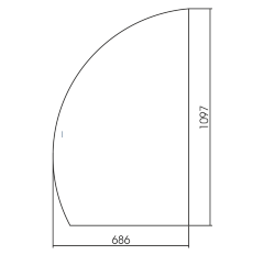 Зеркало AZARIO MARIO 686х1097 левое, c подсветкой и диммером, бесконтактный сенсор (LED-00002525)