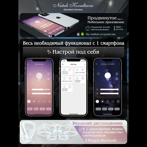 Потолочная люстра Natali Kovaltseva LED LAMPS 81198