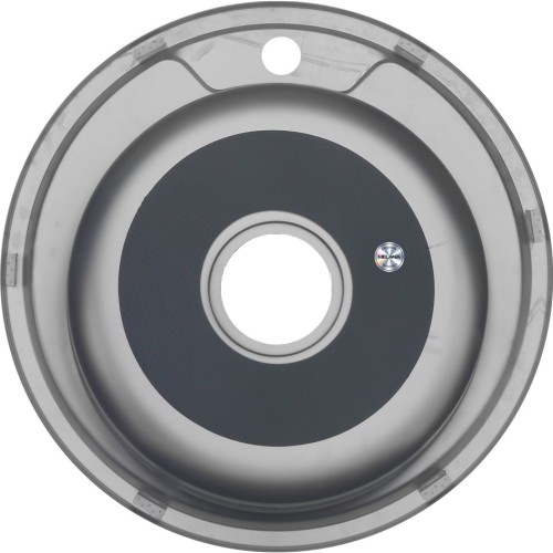 Мойка 490 MELANA 0,8/180 врезная круглая с сифоном (002 ta *15)