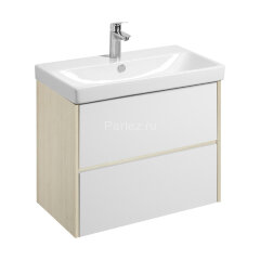 Тумба под раковину AQUATON Сканди 80 белый, дуб верона (1A283001SDB20)