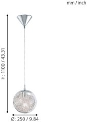 Подвесной светильник Eglo 93073