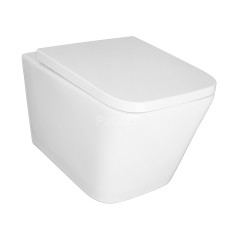 Унитаз подвесной Azario Nova 505х350х345 безободковый, с ультратонким сиденьем микролифт (AZ2216)