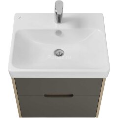 Тумба под раковину AQUATON Оливия 55 подвесная Грей/Дуб Ойстер (1A254201OLUG0)