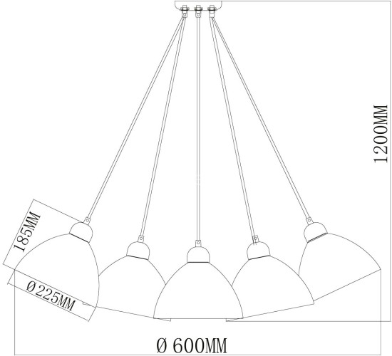 Подвесная люстра MW-Light 365014505