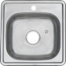 Мойка 4848 MELANA 0,6/160 врезная квадратная с сифоном (021 t *15)