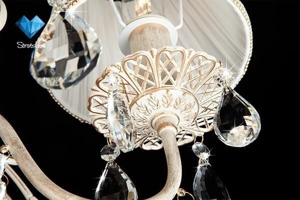 Подвесная люстра Eurosvet 10054/5 белый с золотом