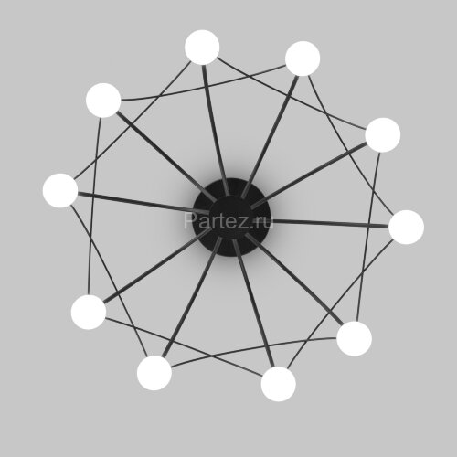 Потолочная люстра Eurosvet 90035/10 LED черный