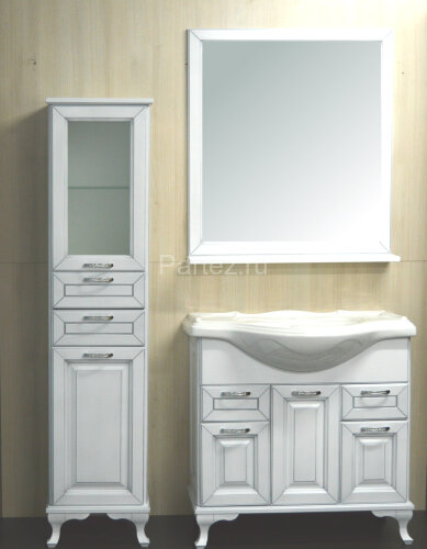 Loranto Пандора Пенал 400 белое серебро, массив Бук, левосторонний