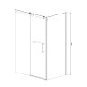 Душевое ограждение Azario VANCOUVER (900х1200х2000) L, без поддона, прозрачное стекло 8 мм, цвет профиля серебро (AZ-NKF1131-L 900)