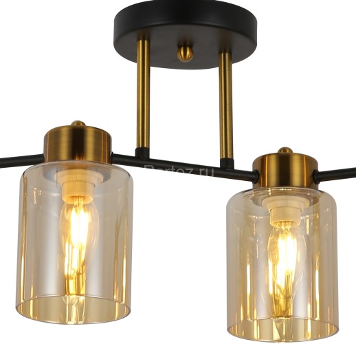 Потолочная люстра ILLUMICO IL6111-4COU-79 BK GD Qui